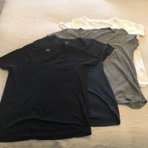 Madewell Whisper Cotton V-Neck Tees Lot